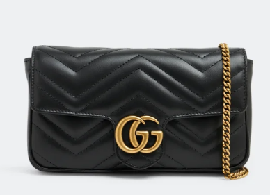 GUCCI GG Marmont mini card case chain wallet