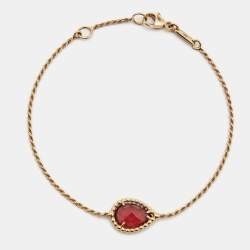 Boucheron Serpent Bohème Rhodolite 18k Rose Gold S Motif Bracelet
