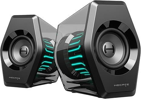 Edifier G2000 Pro 64W Desktop 2.0 Computer Gaming Speakers for PC Laptop Mac Woofer Bluetooth USB 3.5mm AUX Inputs RGB Lights Multimedia Speakers Black