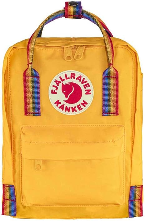 Fjällräven Kånken Rainbow Mini Warm Yellow/Rainbow Pattern One Size