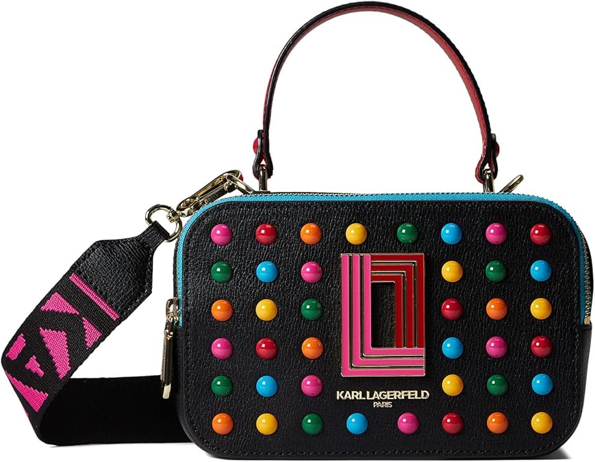 KARL LAGERFELD Simone Studded Camera Crossbody