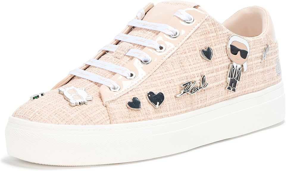 KARL LAGERFELD Women's Cate Sayings Everyday Lace Up Sneaker