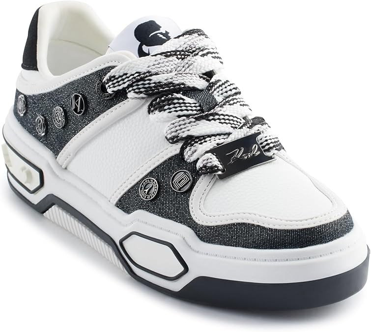 KARL LAGERFELD Women's Cyndra Everyday Lace Up Sneaker