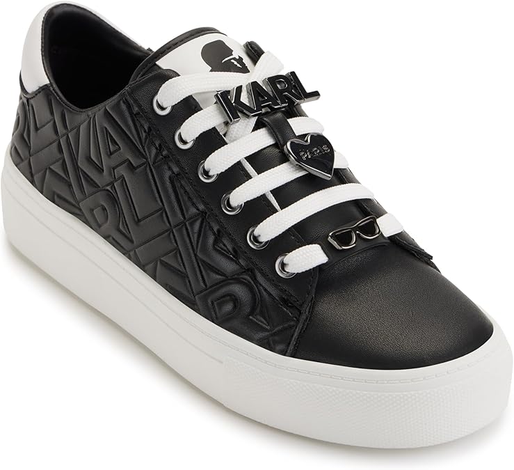 Karl Lagerfeld Paris Women's Cate Box Lace Up Sneaker