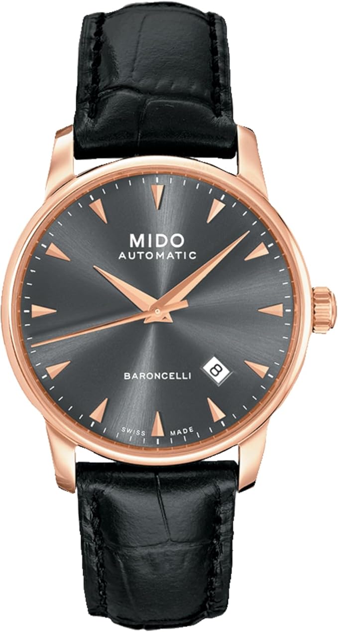 MIDO Baroncelli - Swiss Automatic Watch for Men - Grey Dial - Case 38mm - M86003134