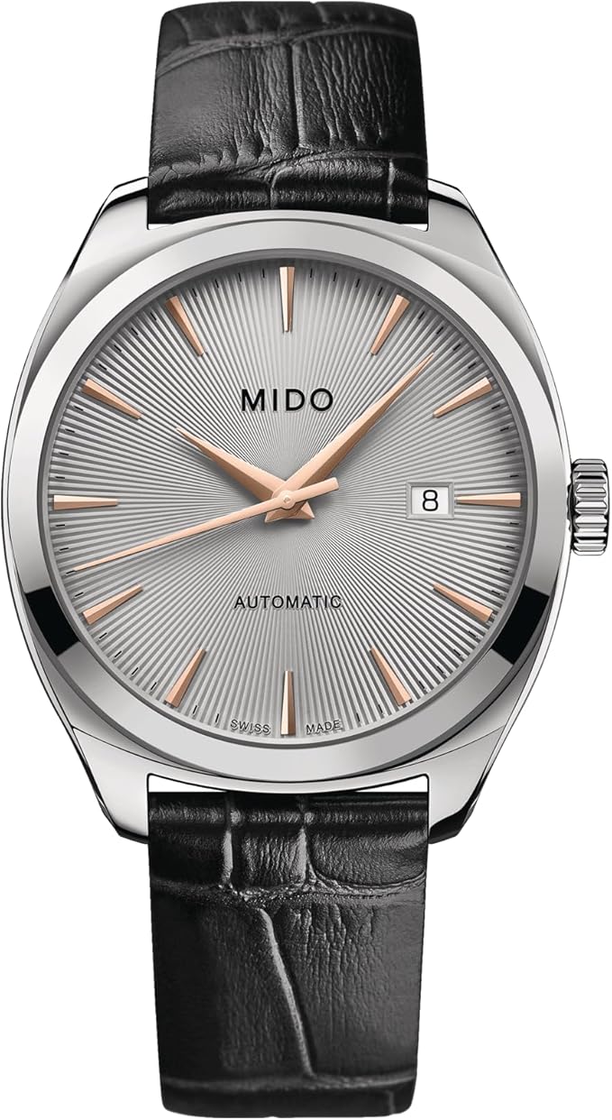 MIDO Belluna Royal Gent - Swiss Automatic Watch for Men - Silver Dial - Case 41.8mm - M0245071607100
