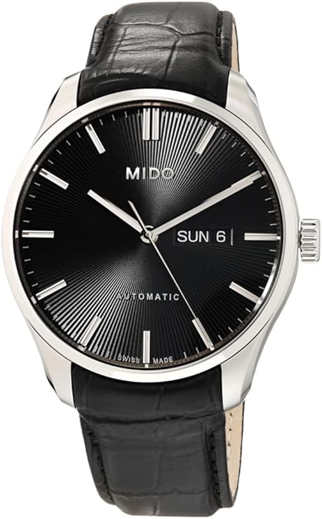 MIDO Belluna Sunray - Swiss Automatic Watch for Men - Black Dial - Case 42.5mm - M0246301605100