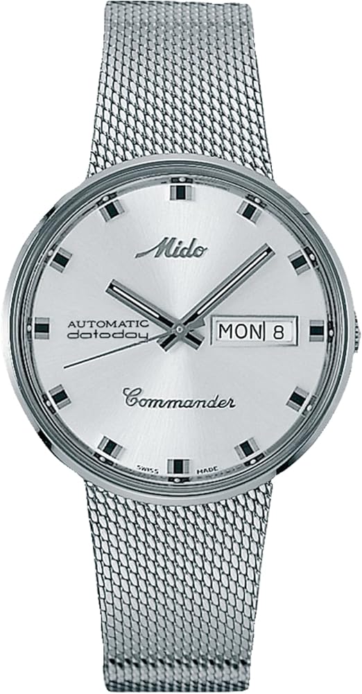 MIDO Commander 1959 - Swiss Automatic Watch for Men - 37mm Case - Stainless Steel Bracelet