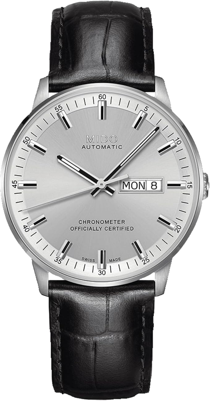 MIDO Commander Chronometer - Swiss Automatic Watch for Men - Silver Dial - Case 40mm - M0214311603100