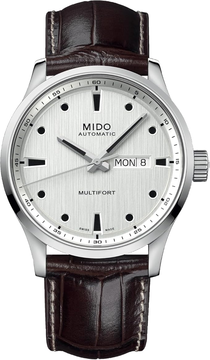 MIDO Multifort M - Swiss Automatic Watch for Men - Silver Dial - Case 42mm - M0384301603100