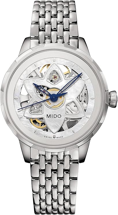 MIDO Rainflower Blossom - Swiss Automatic Watch for Women - White Dial - Case 34mm - M0432361110100