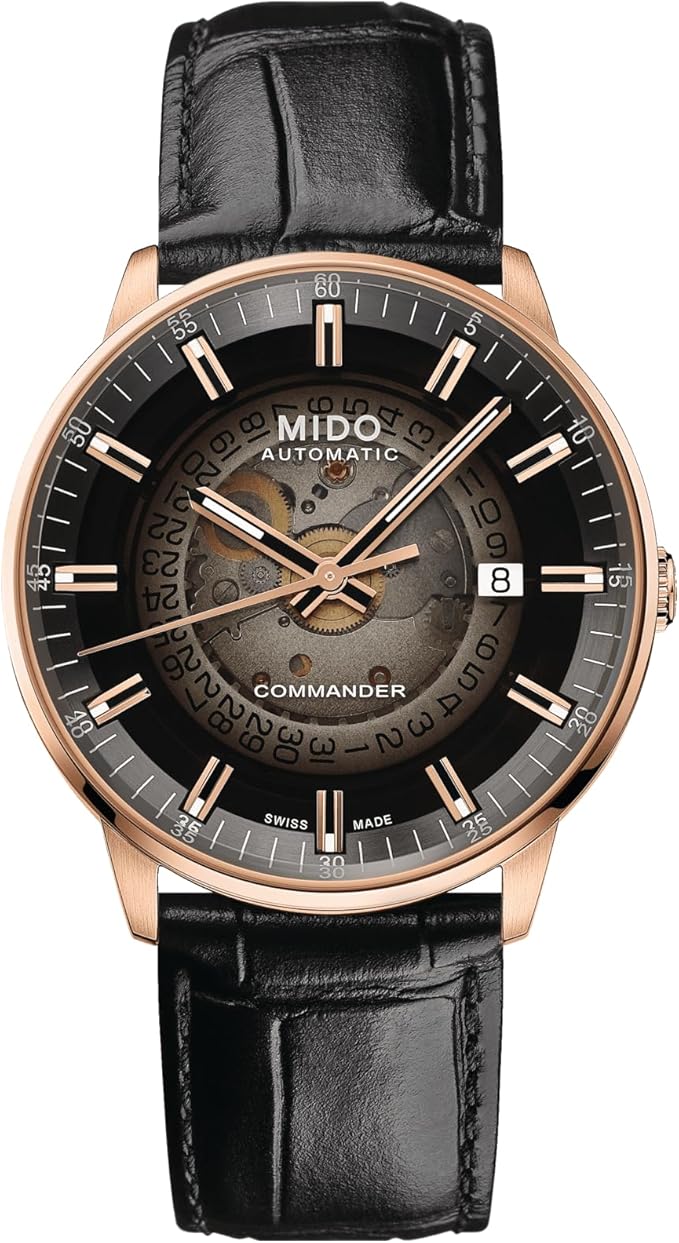 MIDO Watch Men Commander Gradient Automatic Caliber 80 (Base ETA C07.611) Watch, Black