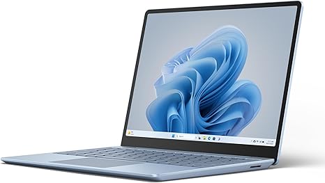 Microsoft Surface Laptop Go 3 (2023) - 12.4" Touchscreen, Thin & Lightweight, Intel Core i5, 8GB RAM, 256GB SSD SSD, with Windows 11, Ice Blue Color Copilot