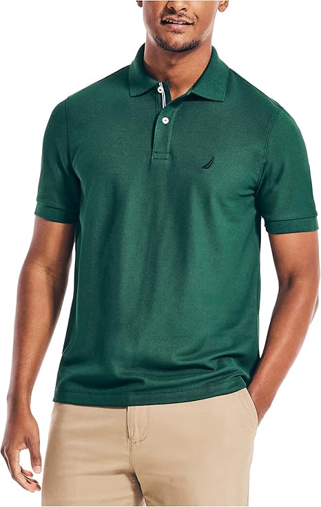 Nautica Men's Performance Pique Polo Shirt