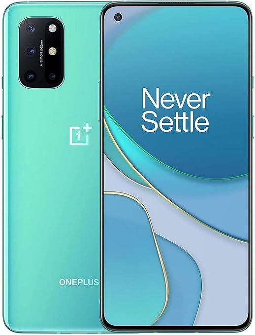 OnePlus 8T+ 5G 12GB(RAM)+256GB 120Hz Display (T-Mobile/Sprint Unlocked) KB2007 Single SIM Smartphone - Aquamarine Green (Renewed)