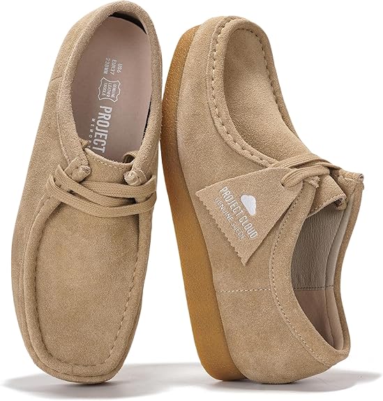 Project Cloud Genuine Leather Womens Shoes - Memory Foam Insole Oxford Shoes For Women Footwear - Lightweight Anti-Slip Sole Casual Work Loafers with Lace (Wally)