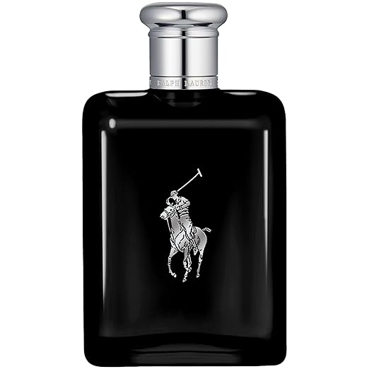 RALPH LAUREN FRAGRANCES - Polo Black - Eau de Toilette - Men's Cologne - Woody & Fresh - With Patchouli, Sandalwood, and Mandarin - Medium Intensity