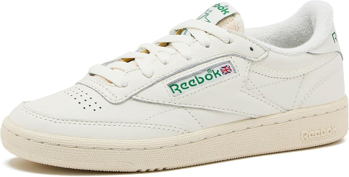 Reebok Womens Club C 85 Vintage Tennis Sneakers for Women, Casual White Womens Shoes