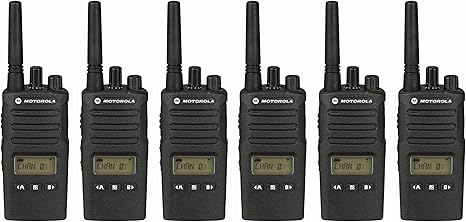 6 Pack of Motorola RMU2080D Two Way Radio Walkie Talkies