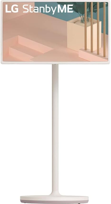 LG 27-Inch Class StanbyMe 1080p-Portable Touch-Screen-Monitor 27ART10AKPL, Built-in Battery, Full Swivel Rotation, 60Hz Refresh Rate, Calming Beige