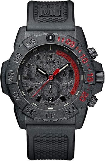 Luminox - Navy Seal - Men's Watch 45 mm – Military Diving Watch - Black Chronograph - Water Resistant - Mens Watch - Date Function - 200 m - Mens Watches - Made in Switzerland