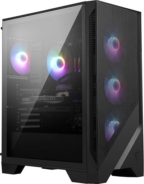 MSI Codex R2 Gaming Desktop: Intel Core i5-14400F, Geforce RTX 5060, 16GB DDR5, 1TB m.2 NVMe SSD, 80+ Gold PSU, WiFi 6E, ARGB Fan Air Cooling, Windows 11 Home: A14NVL5-454US