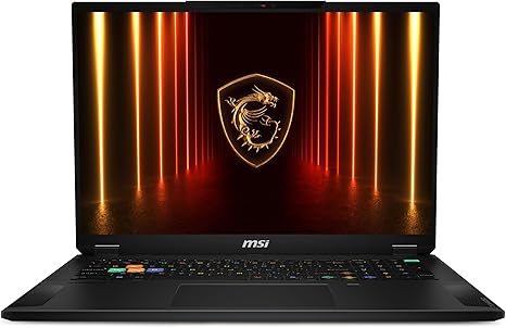 MSI Stealth 18 HX AI 18” 240Hz QHD+ Gaming Laptop: Intel Ultra 9-275HX, NVIDIA Geforce RTX 5070Ti, 64GB DDR5, 2TB NVMe SSD, Wi-Fi 7, Win 11 Pro: Black A2XWHG-029US