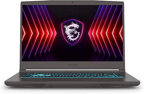 MSI Thin A15 15.6” 144Hz FHD Gaming Laptop: Ryzen 5-7535HS, NVIDIA Geforce RTX 3050, 16GB DDR5, 512GB NVMe SSD, WiFi 6E, Bluetooth 5.3, Win 11: Black B7UC-473US