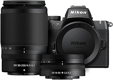 Nikon Z50 II with Two Lenses | Compact mirrorless Stills/Video Camera with Easy Color presets and Wireless Photo Sharing | Nikon USA Model