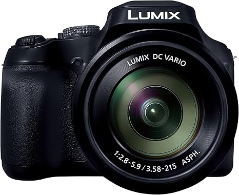 Panasonic LUMIX FZ80D Point and Shoot Digital Camera 4K Photo/Video Recording with Power Optical Image Stabilizer, Vlogging Camera with 60X Optical Zoom & 20-1200mm Wide-Angle Lens - DC-FZ80D