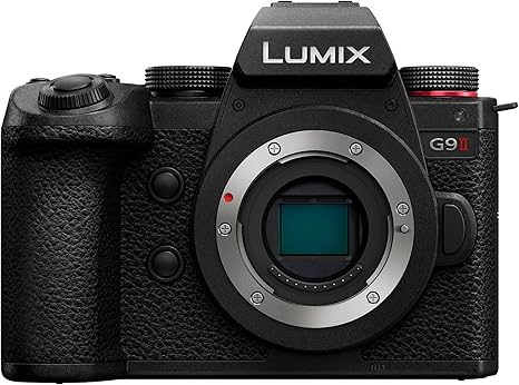 Panasonic LUMIX G9II Micro Four Thirds Camera, 25.2MP Sensor with Phase Hybrid AF, Powerful Image Stabilization, High-Speed Perfomance and Mobility, Flagship Model of G Series - DC-G9M2BODY