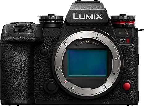 Panasonic LUMIX S1II 6K Digital Camera, Mirrorless Full Frame Camera Hybrid Shooting with 24.1MP, 5.1K 60p Open Gate Video, 15 Stops Dynamic Range, Prores RAW HQ Internal Recording, L-Mount - DC-S1M2