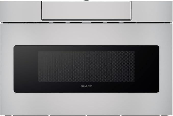 SHARP SMD2470ASY Microwave Drawer Oven, 24-inch, 1.2 Cubic Feet, 950 Watt, Concealed Control Panel with Digital LCD Display, Stainless Steel