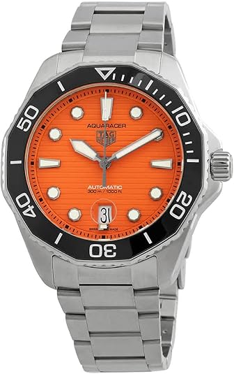 TAG Heuer Aquaracer Automatic Orange Dial Men's Watch WBP201F-BA0632
