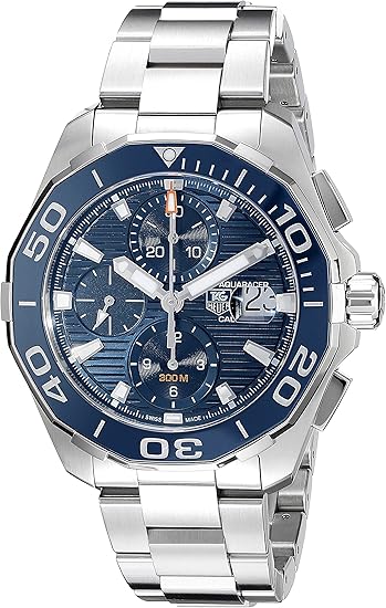 TAG Heuer Men's CAY211B.BA0927 Aquaracr Analog Display Swiss Automatic Silver Watch
