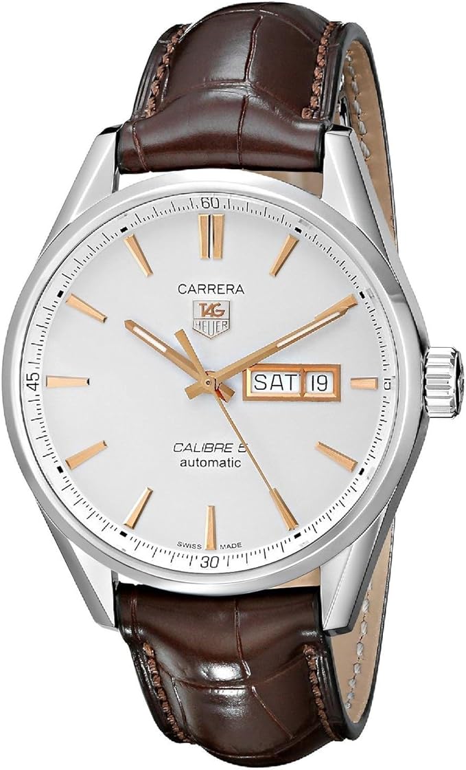 TAG Heuer Men's WAR201D.FC6291 Carrera Analog Display Swiss Automatic Brown Watch