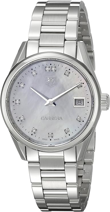 TAG Heuer Women's WAR1314.BA0778 Analog Display Swiss Silver Watch