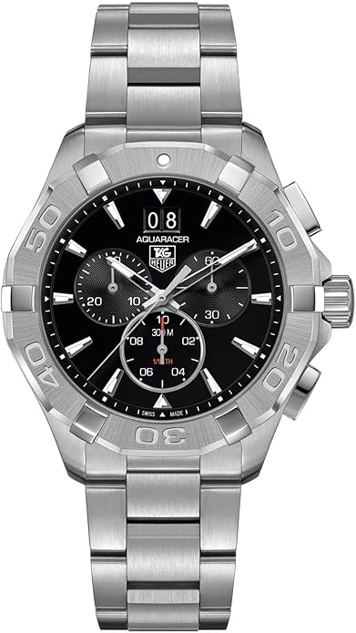 Tag Heuer(タグホイヤー) Aquaracer Chronograph Black Dial Men's Watch CAY1110.BA0927