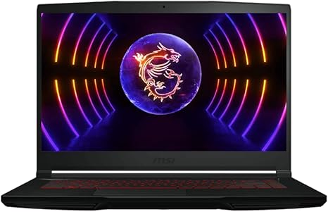 msi GF63 12VE Thin Gaming Laptop 15.6" 144Hz FHD(1920x1080) IPS Display Intel 10-Core i7-12650H NVIDIA GeForce RTX 4050 6GB GDDR6 16GB DDR4 512GB SSD Wi-Fi 6 Backlit Keyboard 720p Camera Win11 Home